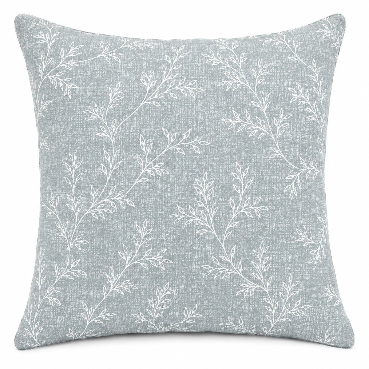 Sage Blue Botanical Decorative Pillow Cover – 18" x 18"