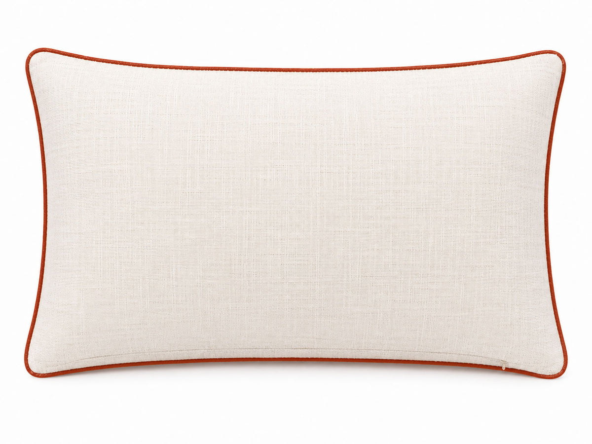 Hello Fall Printed and Embroidered Pillow Cover – 14" x 20"