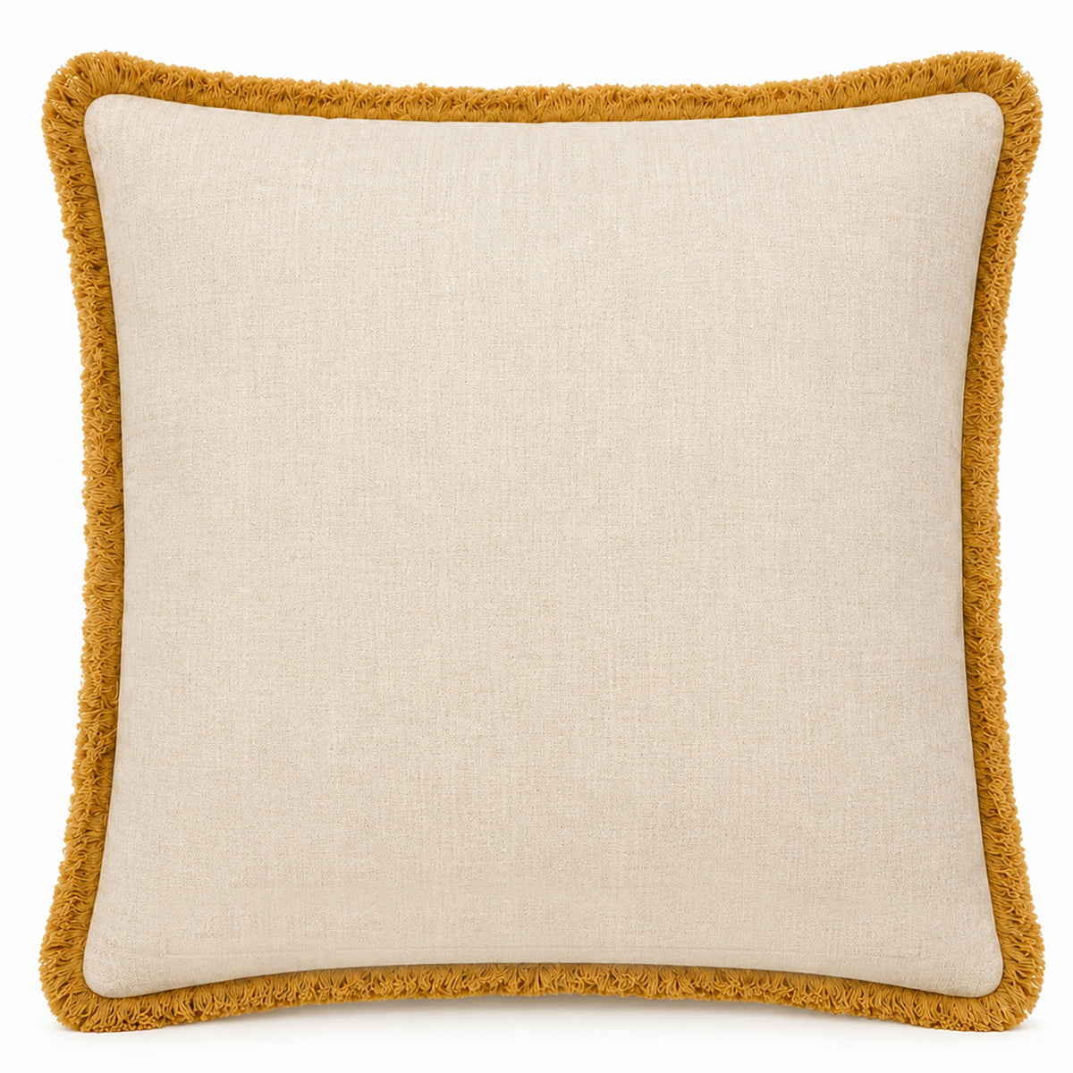 Botanical Tropical Foliage 18" x 18" Decorative Pillow Cover – Multicolour Leaf Print & Embroidered Accent Cushion Cover