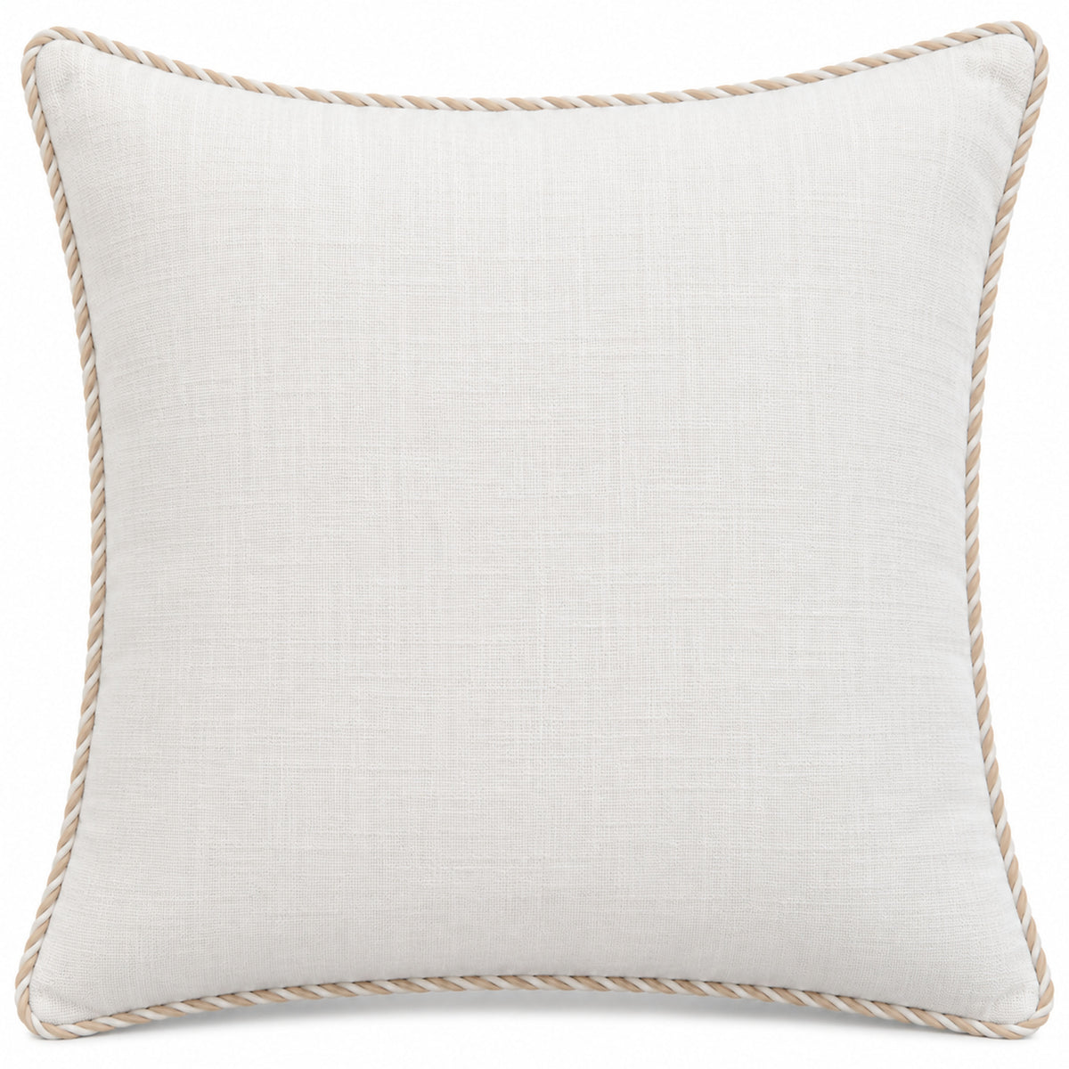 Soft Stone Damask Band Decorative Pillow Cover – 18" x 18"