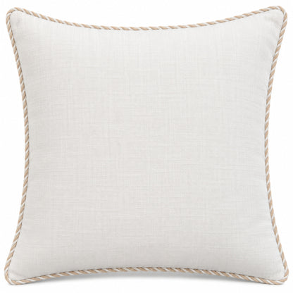 Soft Stone Damask Band Decorative Pillow Cover – 18" x 18"