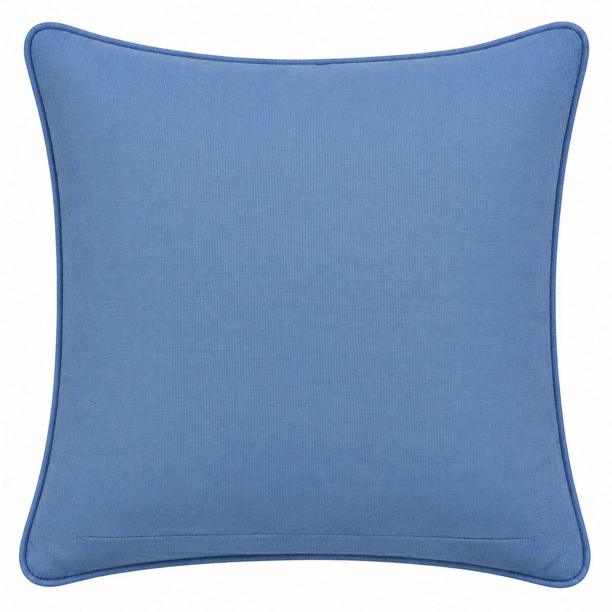 Blue and Ivory Geometric Decorative Pillow Cover – 18" x 18"