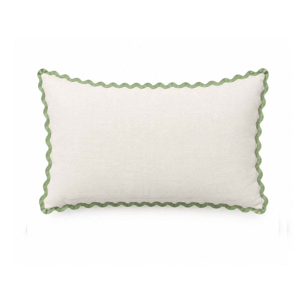 Blue Garden Bloom Decorative Pillow Cover – 14" x 20" Blue Floral & Green Leaf Accent Cushion Cover