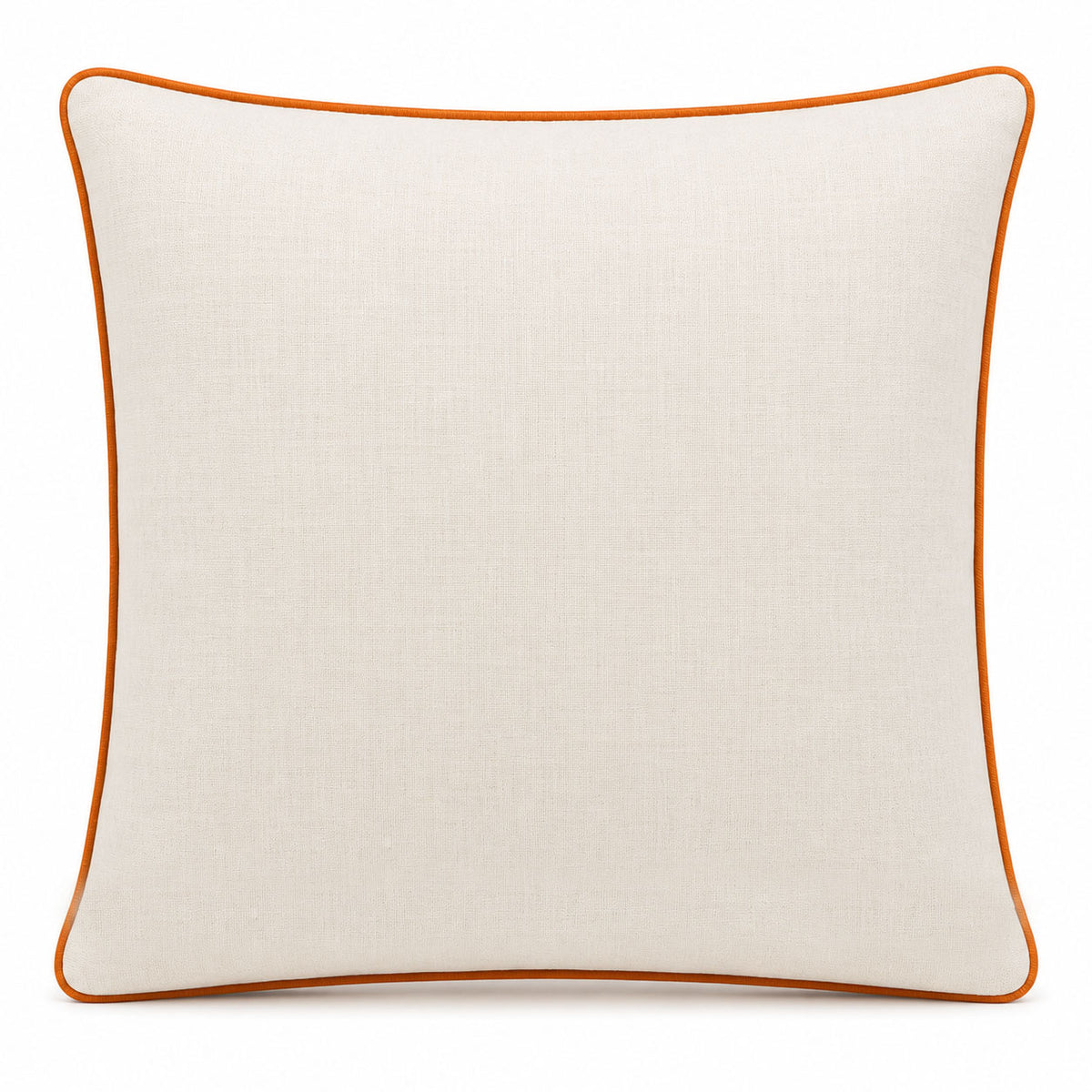 Harvest Pumpkin 18" x 18" Decorative Pillow Cover – Autumn Embroidered Pumpkin Accent Cushion Cover