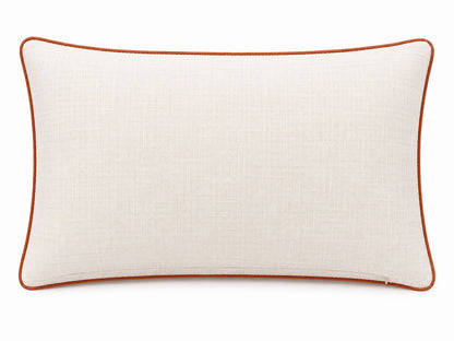 Thankful and Grateful Printed and Embroidered Pillow Cover – 14" x 20"